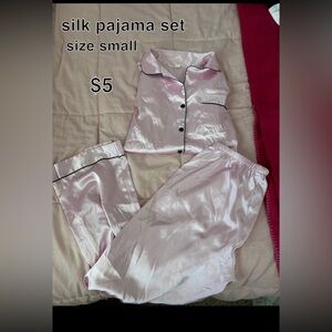 silk pajama set